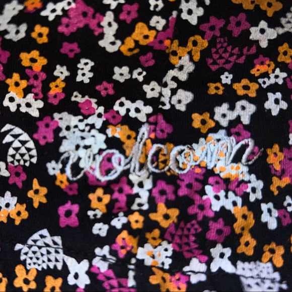 Volcom "Ditzy Dazed" Top - Black Floral Print - Flowy/Airy - Y2K - Junior's XL - Picture 4 of 16
